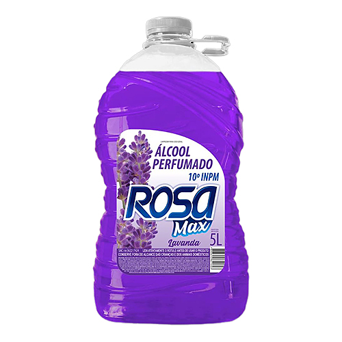 Álcool Perfumado 5L Aroma Lavanda Rosamax